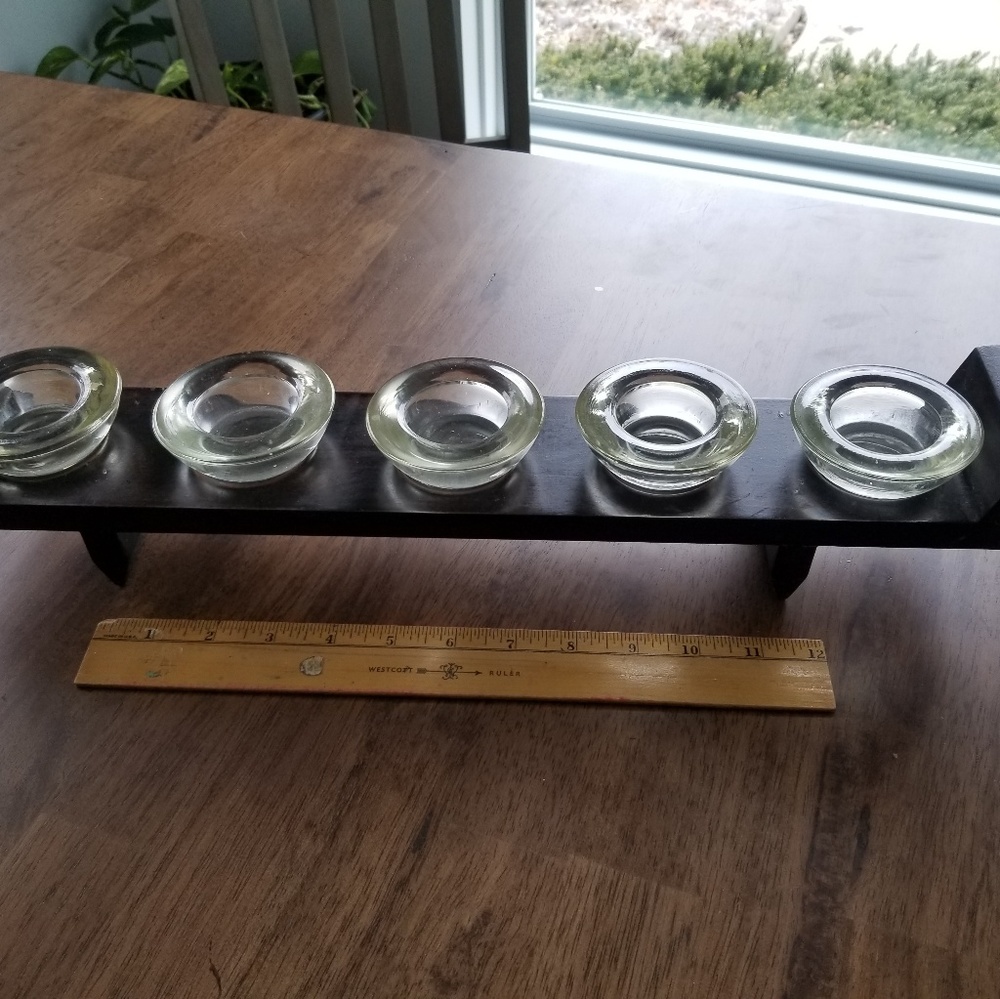 Long tealight candle holder